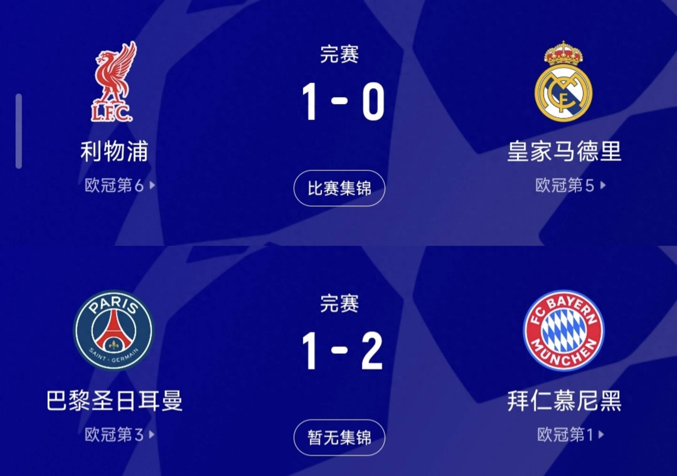 利物浦艰难告捷巴黎欧冠小组突围关键之战